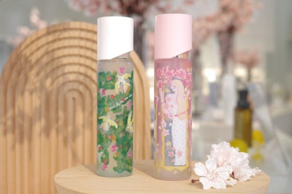 桜杏仁風味の限定ドリンクも！オルビス表参道旗艦店で桜×アートイベント第二弾開催中