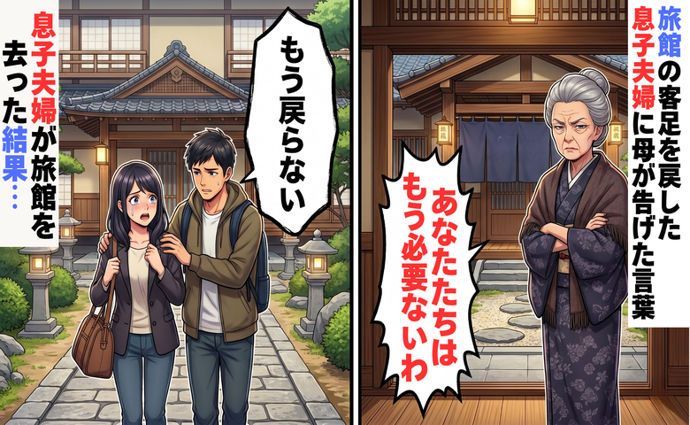 「あなたたちはもう必要ないわ」実家旅館を再建した息子夫婦。母に追い出された結果