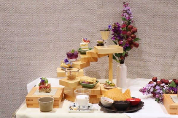 いちじく×ライラックカラーが上品。ファンケル銀座で味わう、おいしさとヘルシーをかなえるアフタヌーンティー