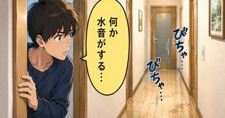 「何か水音がする…」深夜に響く不気味な音。廊下に向かった私が目にした光景とは【体験談】