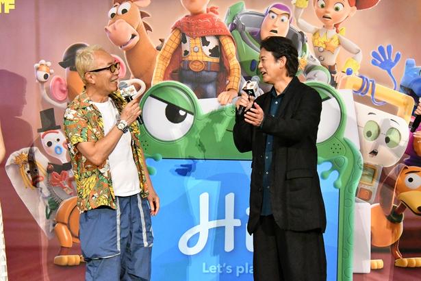 唐沢寿明＆所ジョージ、演じるウッディとバズさながらの掛け合いを披露「トイ・ストーリー5」ジャパンプレミア開催