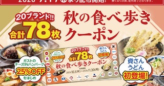 ガスト・しゃぶ葉など20ブランドで使える！ すかいらーくグループで使える78枚の外食クーポンが無料配布