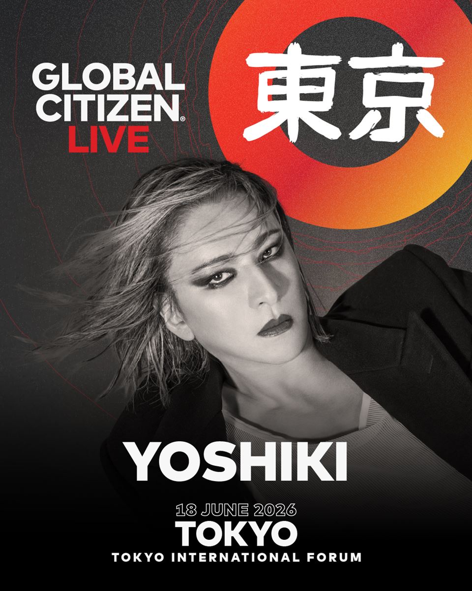 YOSHIKI、世界的チャリティイベント「Global Citizen Live: Tokyo」ヘッドライナーに