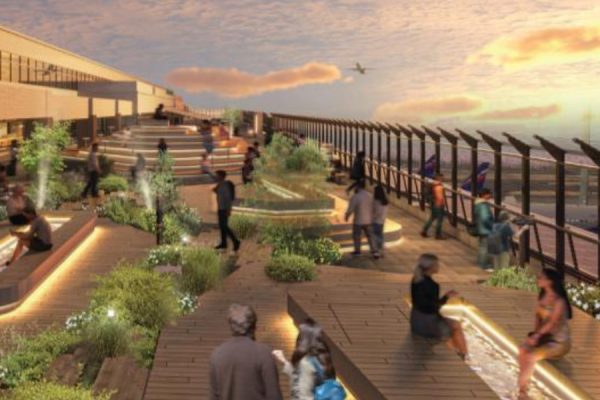成田空港T1、中央ビル5階を4月9日リニューアルオープン足湯設置の展望デッキも