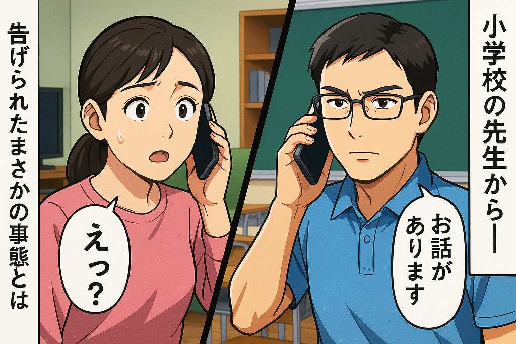 担任「息子さんが女の子の…」学校から突然の電話。小5息子の行動に絶句→帰宅後に理由を聞くと！？