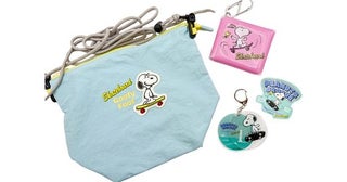 スケボーに乗ったスヌーピーの雑貨コレクション『PEANUTS GROOVE』がロフトに登場！バッグからステッカーまで全7型