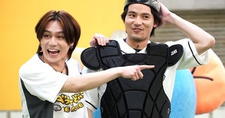 松田元太、水上恒司や「たべっ子どうぶつ」らいおんくんとの協力プレイに笑顔！「らいおんくん、いつかTravis Japanにも来て」