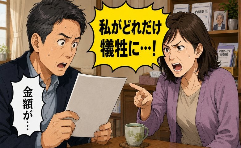 「私がどれだけ犠牲に…」介護を任せた姉から届いた高額な請求書。突きつけられた要求の結末【体験談】