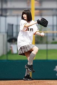ナナニジ 南伊織、橘茉奈とともに巨人vs中日ファーム戦の始球式に登場「人生で忘れられない素晴らしい日に」
