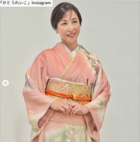 伝説のグラビアクイーン・かとうれいこ57歳、着物姿で美スタイル全開「すっごい」「美しく上品」