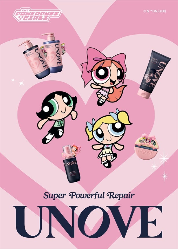 パワーパフ ガールズ×韓国の人気ヘアケアブランド「UNOVE」が初コラボ！かわいすぎる限定コレクション発売