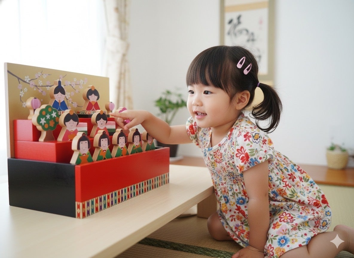 一目惚れした…♡新発想の「ひな人形」が登場！おしゃれで可愛く、積み木としても自由に並べて遊べる
