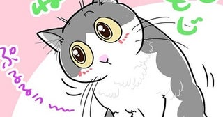 【愛ネコ漫画】くねくね、モジモジ…の駆け引きがかわいいけどちょいウザ!?そのウラにある愛猫の作戦とは？【作者に聞いた】