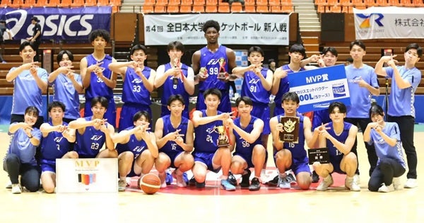 【愛媛県松山市】江戸川大学男子バスケ部が、新人インカレで優勝！決勝で大東文化大学に94対87で勝利