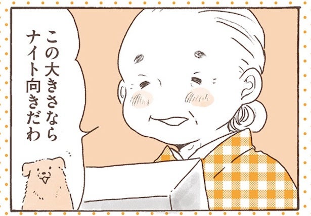 【漫画】“ナイト用”ビニールプールを探すおばあちゃんに、店員の妄想が暴走する4コマ漫画「姫ばあちゃん大好きすぎる」と話題に