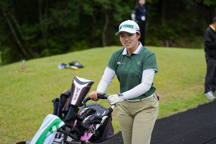 女子アマＶ争いの2人が出場トヨタジュニア初日、日本女子チームは3位個人では岩永杏奈が首位タイ発進