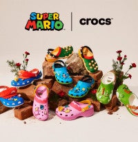 『スーパーマリオ』×「クロックス」がコラボ！キノコ王国を表現した初の“大人向けサイズ”登場へ
