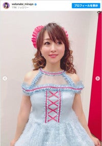 デビュー40周年・渡辺美奈代、フリフリのミニスカアイドル衣装に反響「可愛いすぎる」