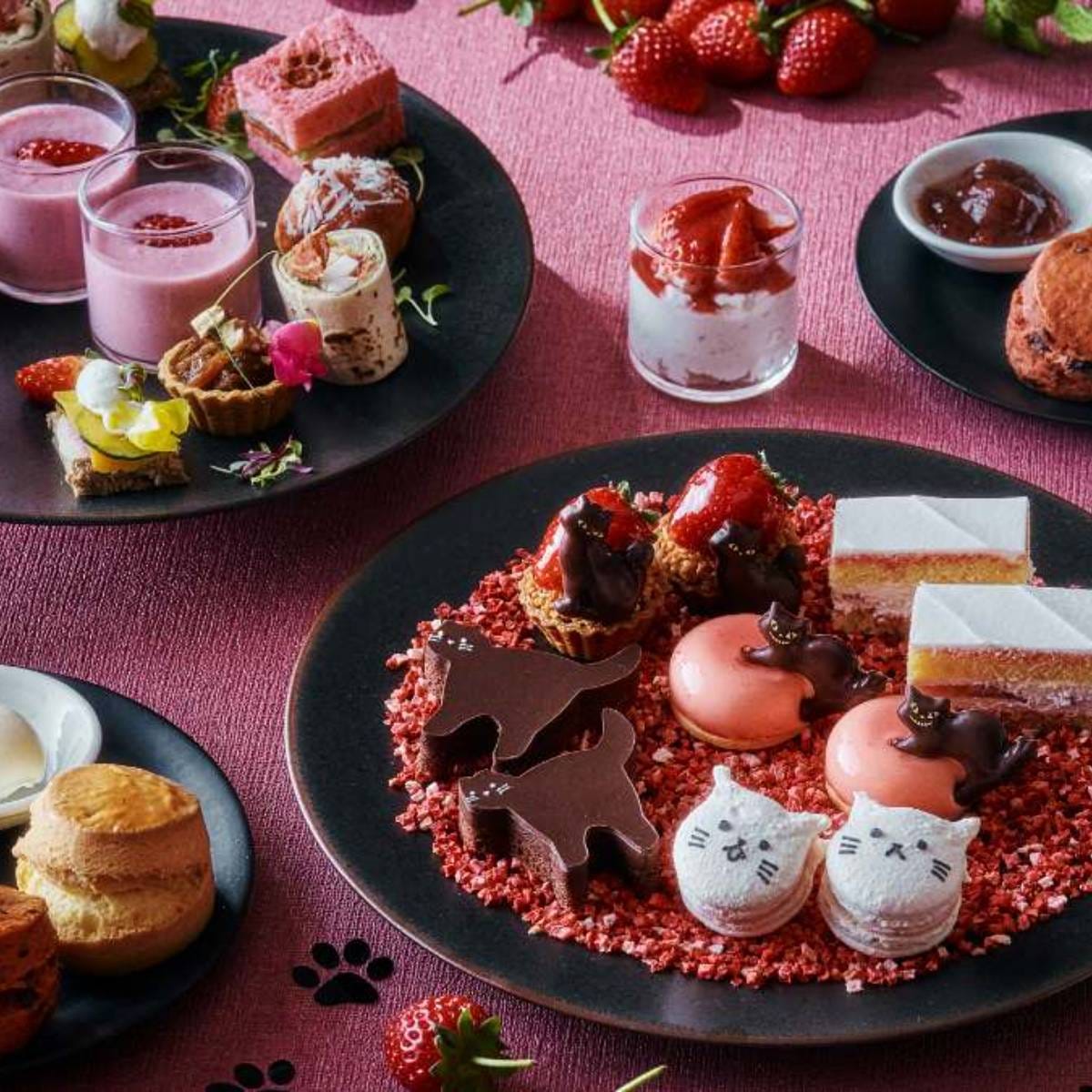 猫の形のチョコケーキやマカロンがかわいすぎる！グランド ハイアット 東京の「ストロベリー＆キャット アフタヌーンティー」