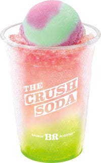 サーティワン「ザ・クラッシュソーダ」6．23から発売！今年は「白桃＆マスカット」が新登場