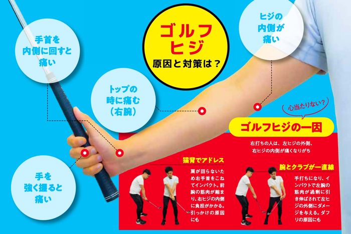 ゴルフ肘の原因と対策は？痛～い思いをしたくないなら、日々のセフルケアを！