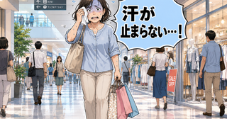 「汗が背中を流れる」40代で汗の悩みが増えた私。家族の便利グッズで外出がラクに