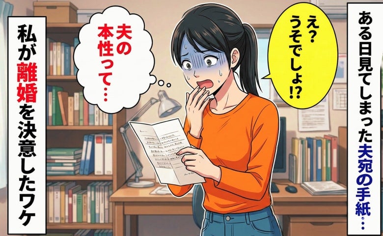 「え？夫は何がしたいの？」ある日見てしまった手紙に驚愕！→最終的に夫と離婚する道を選んだワケとは