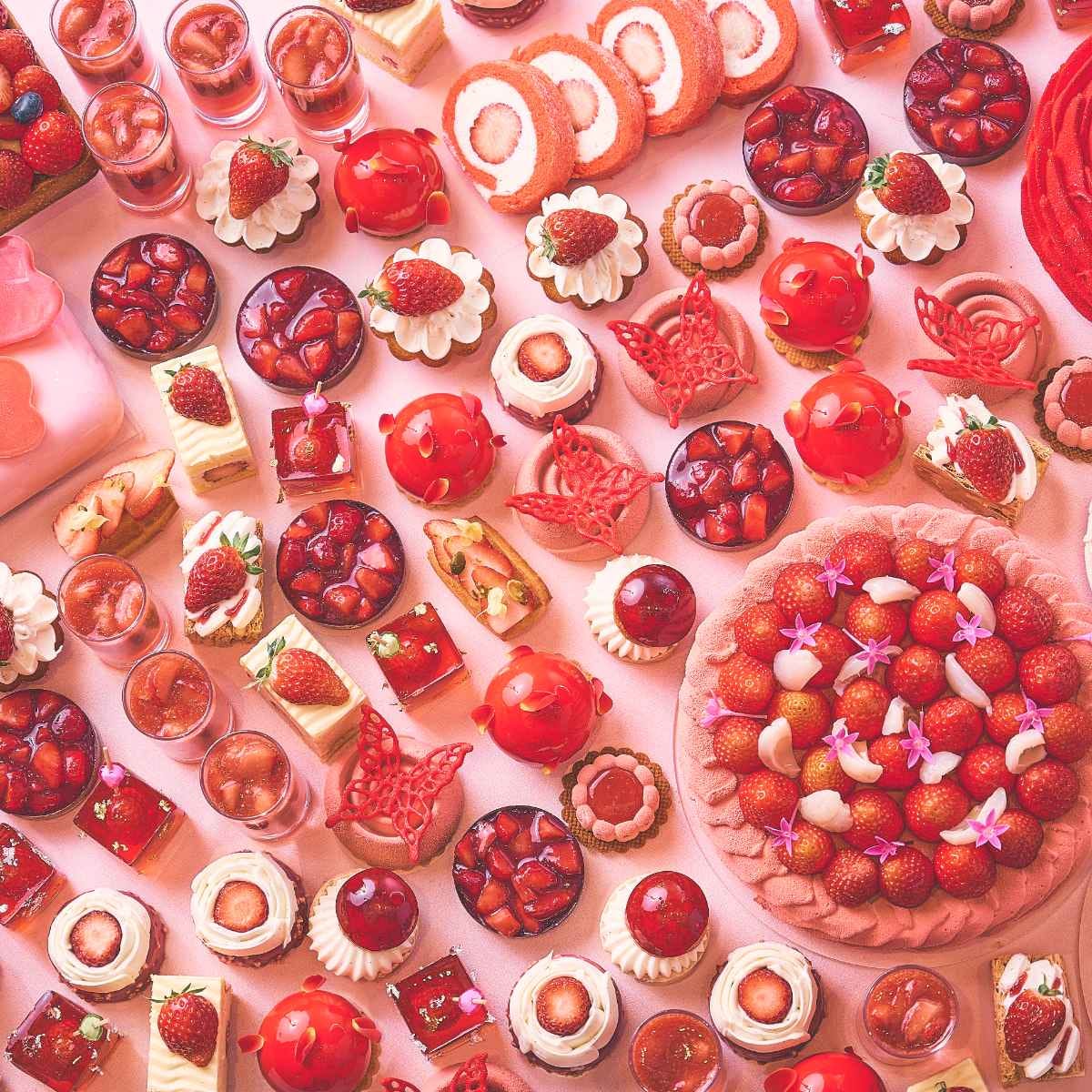 生いちごをはじめ京都産いちごを使ったスイーツがずらり！ヒルトン京都でいちご尽くしのスイーツビュッフェ開催