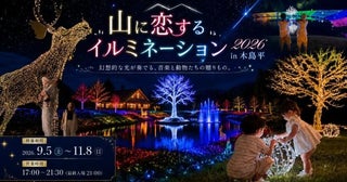 満天の星空と40万球のイルミネーション2万5000本のダリアをライトアップ
