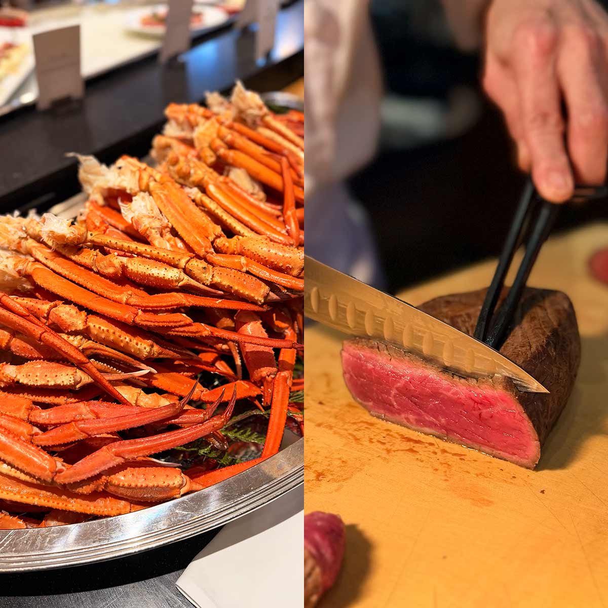 グランドニッコー東京 台場でカニ尽くしディナービュッフェを実食！トゲズワイガニ食べ放題、カニ茶漬け、極上ローストビーフも