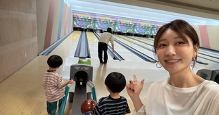  あいのり・桃、４歳＆５歳息子とボウリングでまさかの大接戦 