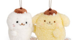 「しろたん×ポムポムプリン」7．31発売！全長55cmの抱き枕やペアキーホルダーなど登場