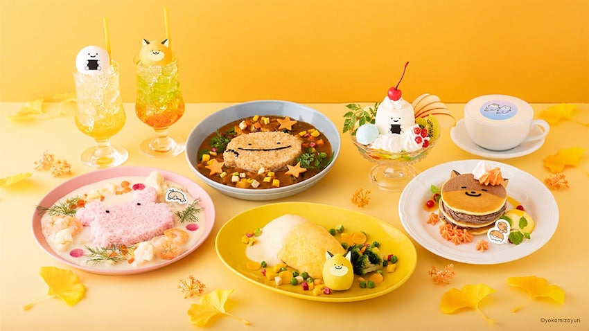 【なんでもいきもの】テーマカフェ開催！ よこみぞゆりのデザインがリアルメニューで登場