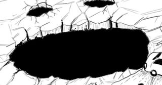 【ホラー漫画】凍ったダムに突如巨大な穴が出現!?不慮の事故が次々起きる恐ろしい「人食い池」【著者に聞く】