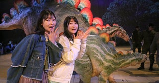 ソラ豆琴美＆口石めぐみ、DINO SAFARI 2025 で恐竜たちの迫力に驚愕「あまりにもリアルすぎてびっくり」