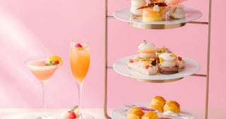 ストリングスホテル東京インターコンチネンタルのピーチアフタヌーンティー。桃×お茶のスイーツと洗練されたセイボリー