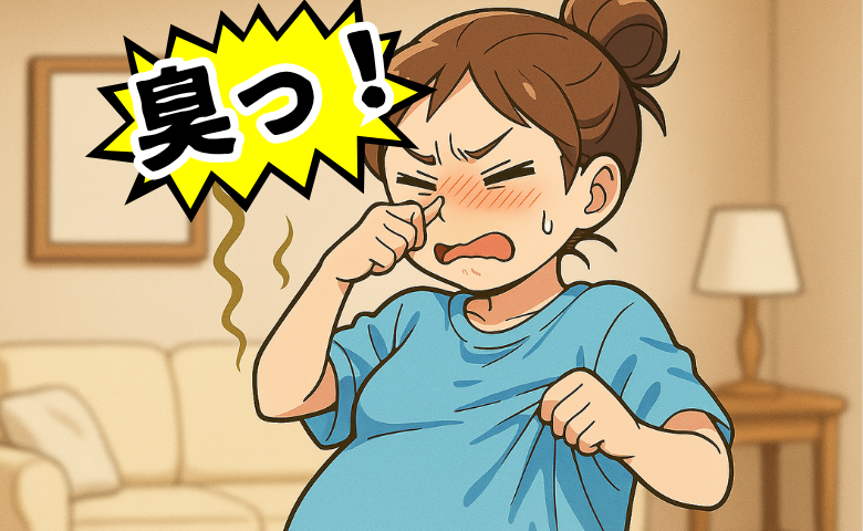 「そんなに臭かった？」妊娠中、夫のTシャツを拝借。においが気になると伝えたら、後日届いた夫の本音