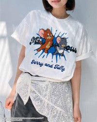 『トムとジェリー』×「AS KNOW AS」がコラボ！キーホルダー付き“刺しゅうTシャツ”を展開