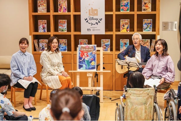絵本の読み聞かせイベント「Disneyストーリータイム」が宮城県立こども病院で開催“宗さん”もギターを持って登場