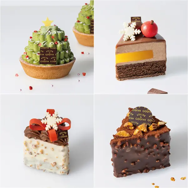 「ATELIER de GODIVA」でホリデーシーズンがスタート！食べきりサイズのかわいいケーキが続々とお目見え