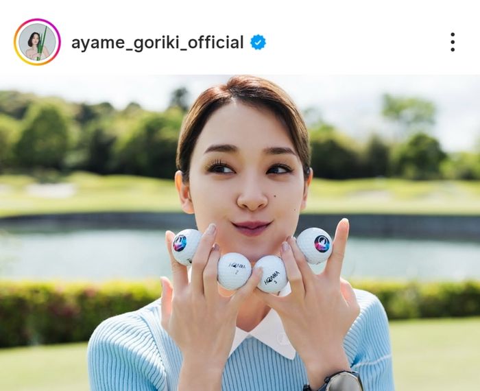 パターだけは左打ちの剛力彩芽、可愛い笑顔にコメント殺到！「一緒にゴルフしたいです」