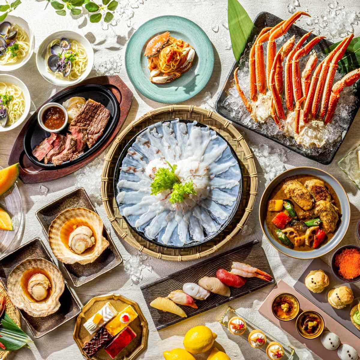 横浜ベイシェラトン ホテル＆タワーズで、夏の北海道・道北の恵みを味わうビュッフェ。カニや甘エビ、イクラなど海の幸も
