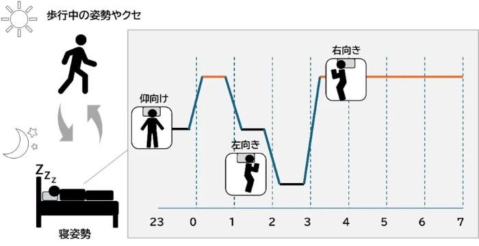 寝姿勢の“クセ”が睡眠の質や日中の姿勢に影響花王が最新研究を発表