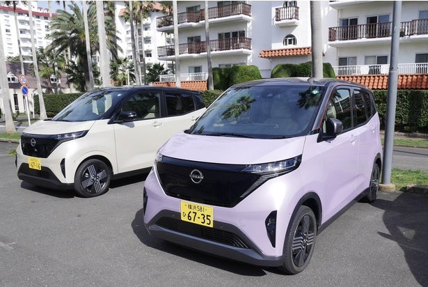 軽EV「日産サクラ」で秋の鎌倉をドライブ！ 海沿いのレストランでランチしてる間に充電してみた