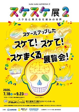 【愛知県名古屋市】生き物や物の中身を「スケる(透ける)」を通して体験する「スケスケ展2」開催！