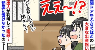 「え、誰から！？」帰宅するとアパートの前に大きな箱が！⇒あとでわかった差出人と中身に困惑したワケ