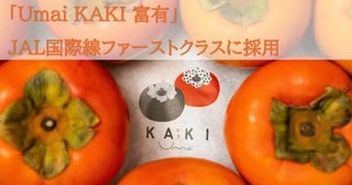 岐阜大生が立ち上げたUmai Japanの富有柿が、JAL国際線ファーストクラス機内食に登場