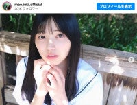 乃木坂46・五百城茉央、制服ショットに反響「圧倒的美少女」冨里奈央が撮影