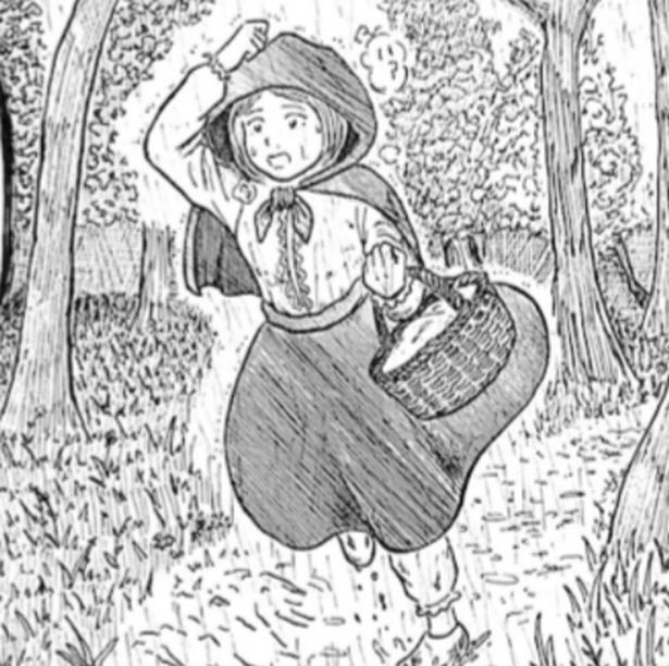 視点を変えるだけでここまで怖い？「パパを殺したのは赤い頭巾をかぶった人間」赤ずきんを狙う残された家族の正当な恨み