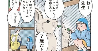 「人間でいうとおじいちゃん」園児にウサギの年齢を説明していたら